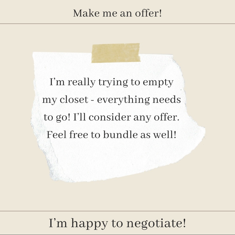 Make me an offer!